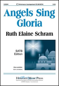 Angels Sing Gloria SATB choral sheet music cover Thumbnail